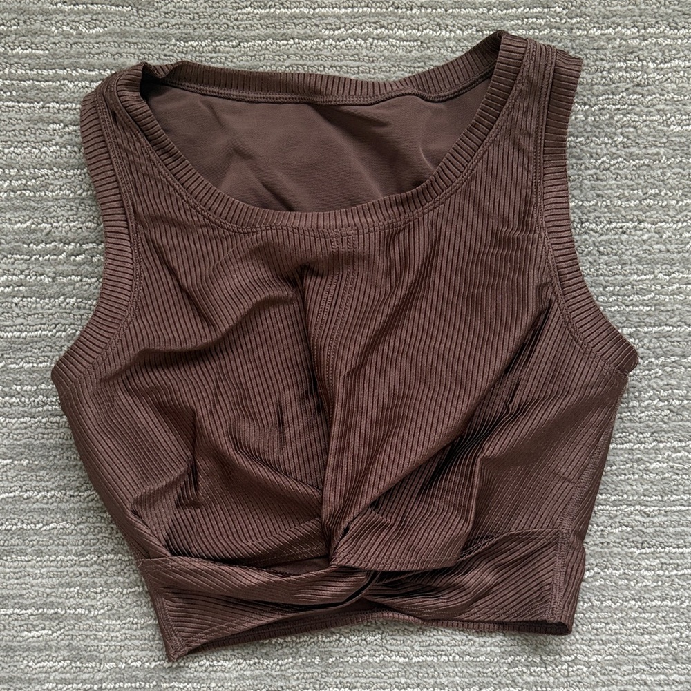 Aerie Ribbed Crop workout tank